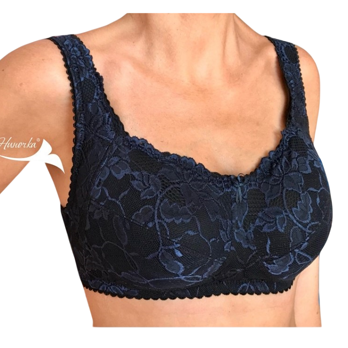 Бюстгальтер Ниночка для фиксации экзопротеза 70-15 темно-синий